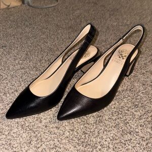 Black slingback Vince Camuto hells